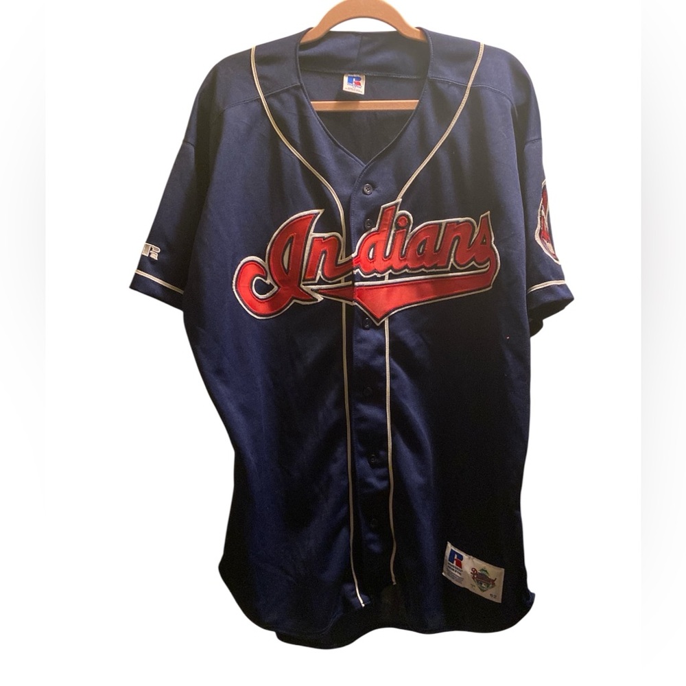 Vintage Cleveland Indian’s Men's Blue Baseball Jersey